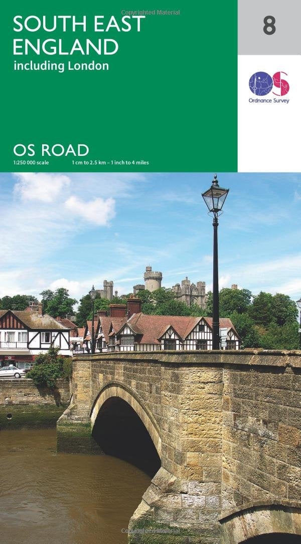 Ordnance Survey Maps Straßenkarte Bl.8 South East England (incl.London) (OS Road Map, Band 8) Leisure, Home & Garden