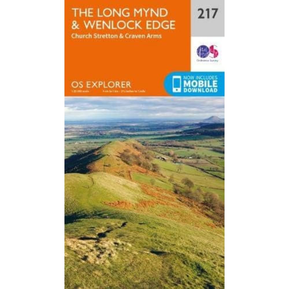 The Long Mynd & Wenlock Edge: Church Stretton & Craven Arms (OS Explorer Map, Band 217) Leisure, Home & Garden