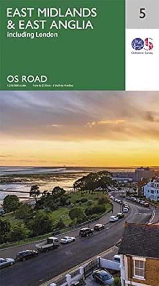 East Midlands & East Anglia (with London): OS Roadmap sheet 5 Leisure, Home & Garden