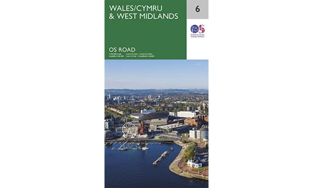 Wales & West Midlands: OS Roadmap sheet 6 Leisure, Home & Garden