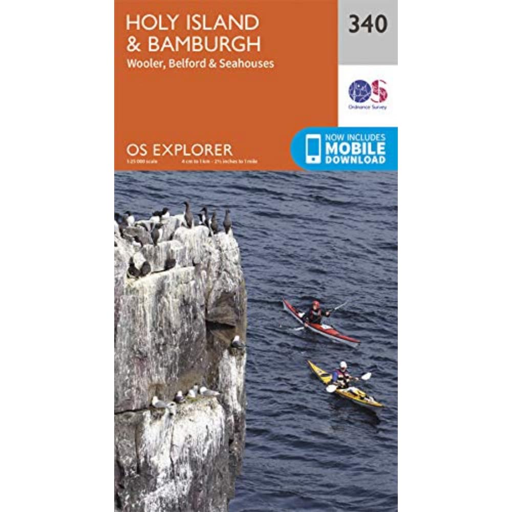 Holy Island & Bamburgh (OS Explorer Map, Band 340) Leisure, Home & Garden
