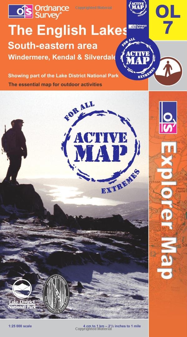 The English Lakes - South Eastern Area (OS Explorer Map Active) Learning & Reference