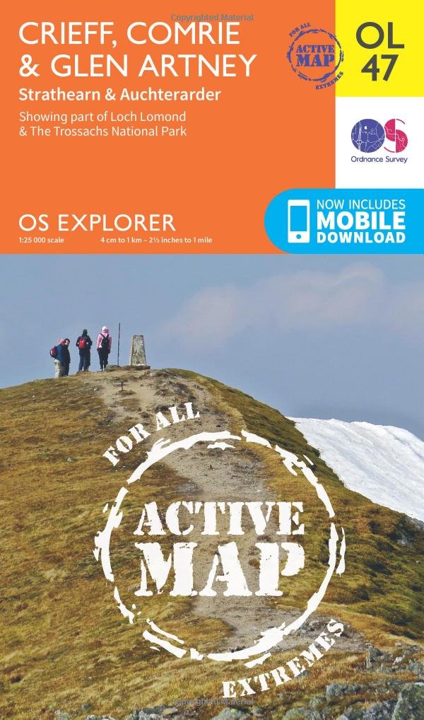 Crieff, Comrie & Glen Artney, Strathearn & Auchterarder (OS Explorer Map Active) Leisure, Home & Garden