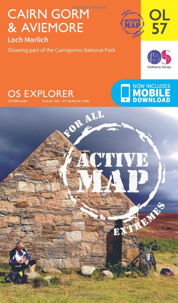 Cairn Gorm & Aviemore, Loch Morlich (OS Explorer Map Active) Leisure, Home & Garden