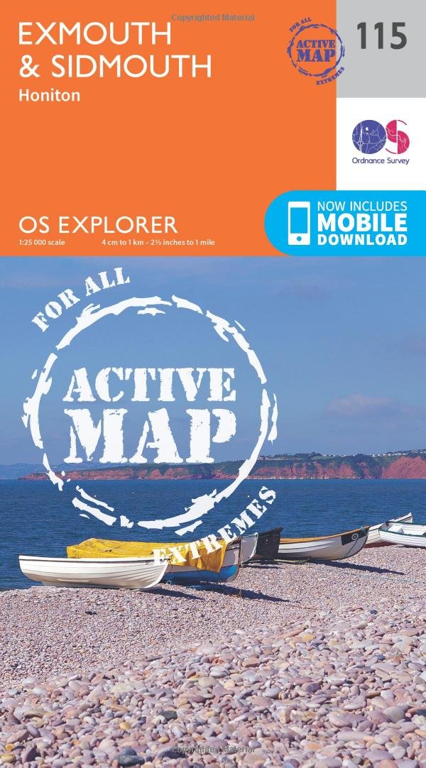 Exmouth and Sidmouth (OS Explorer Active Map, Band 115) Leisure, Home & Garden