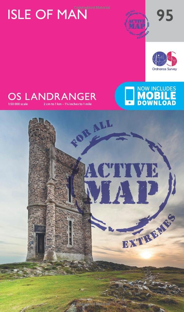 Isle of Man (OS Landranger Active Map, Band 95) Leisure, Home & Garden