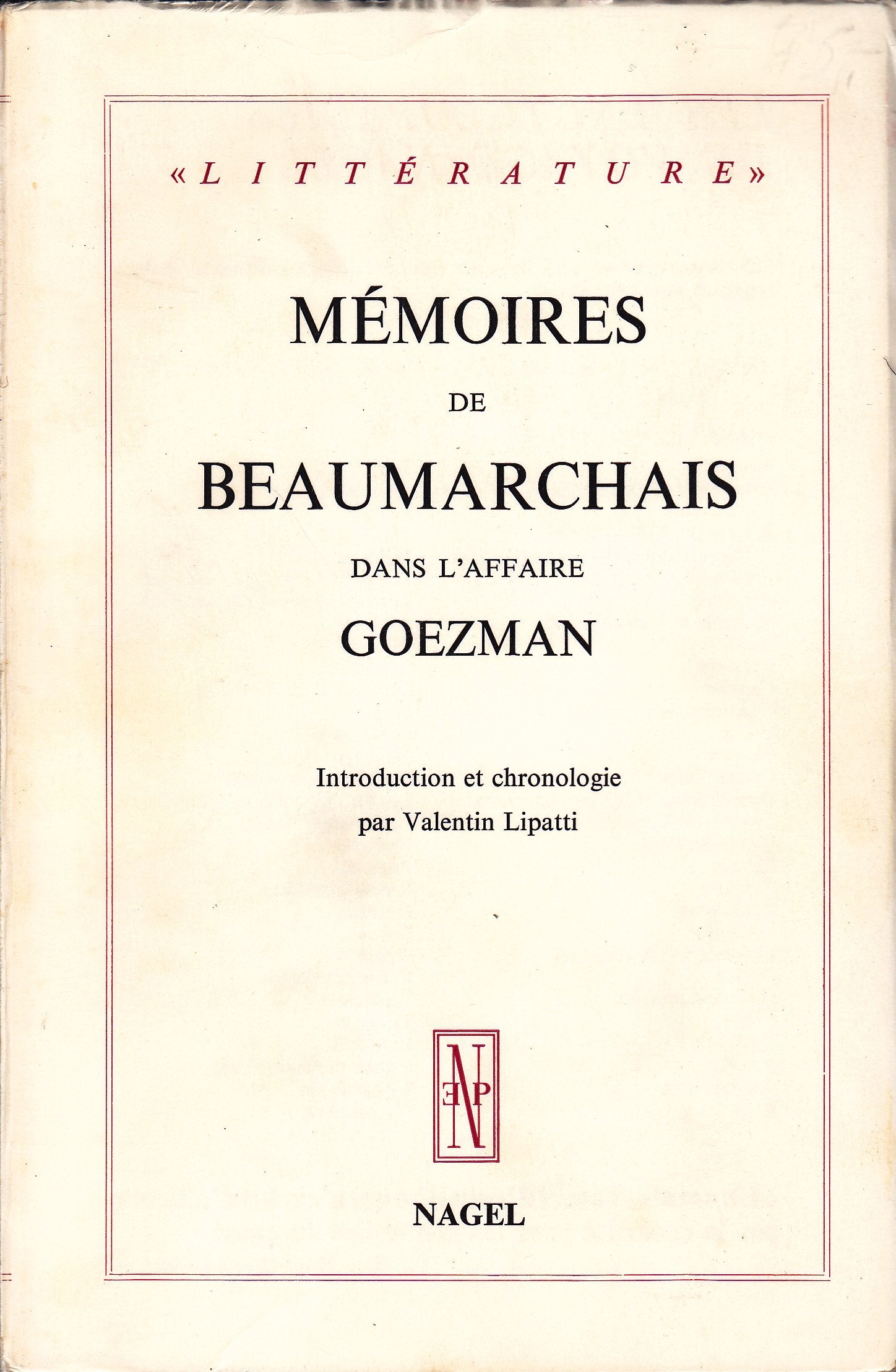 Memoires De Beaumarchais Dans L'affaire Goezman book