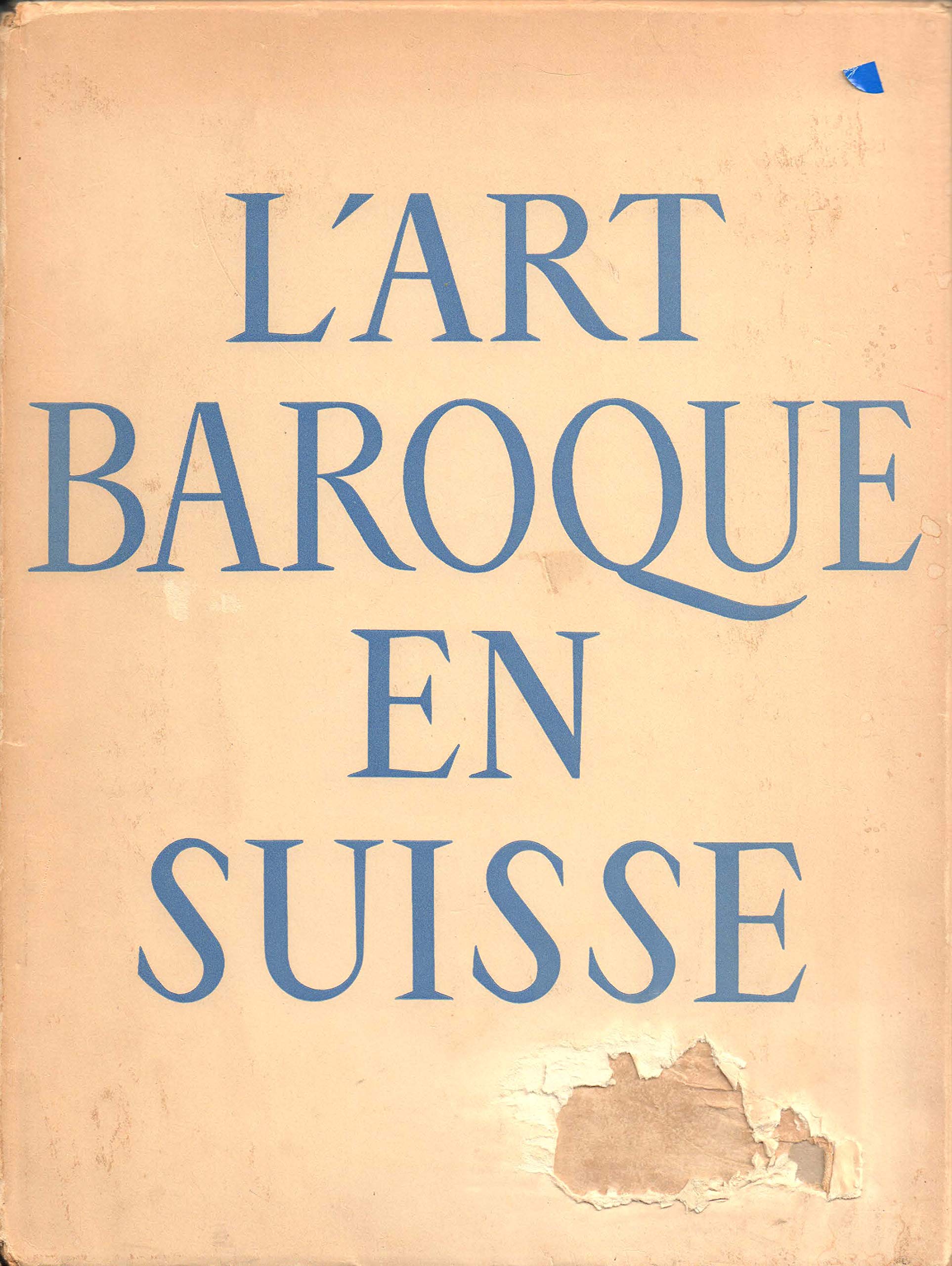 L'art Baroque En Suisse book