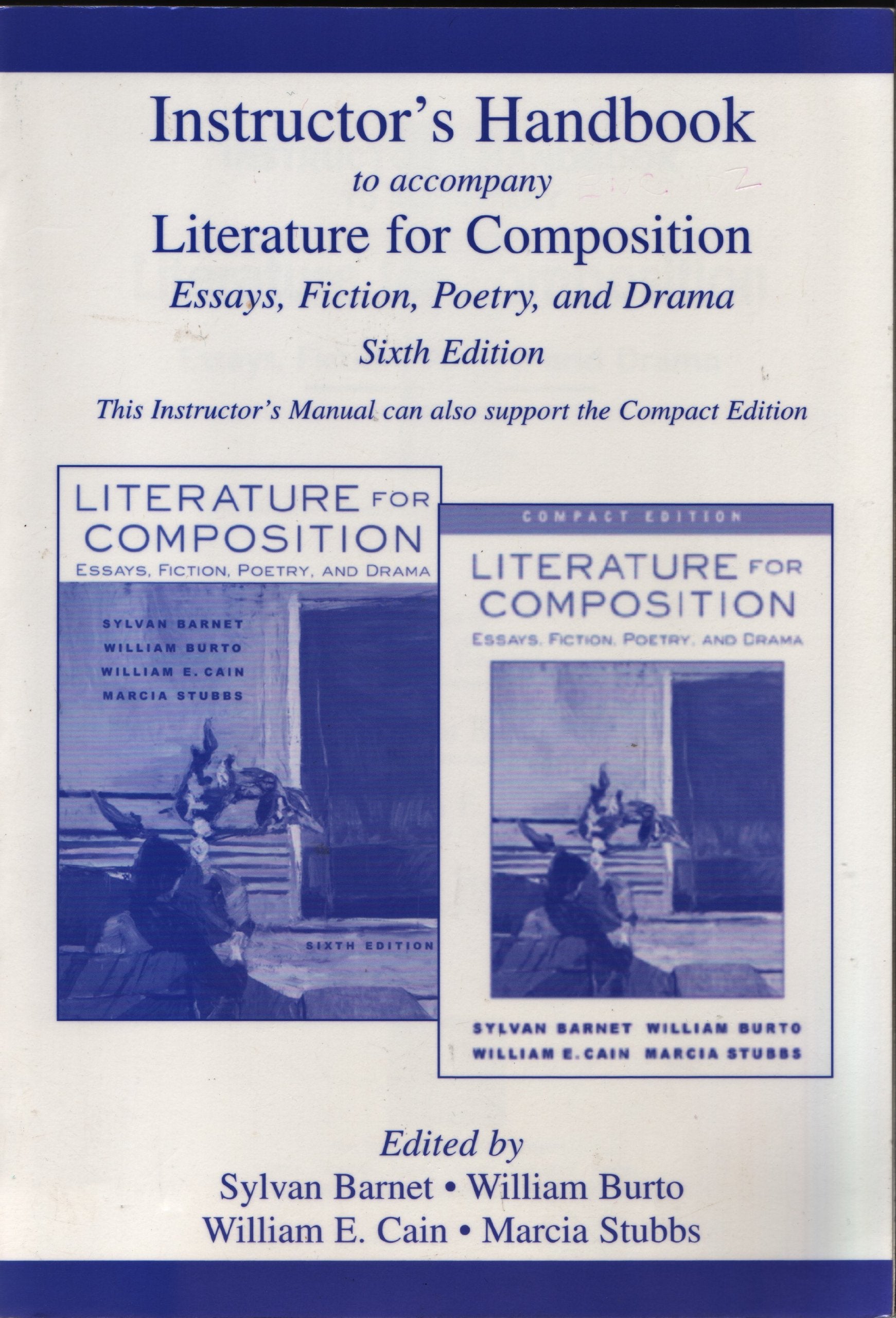 Instructors Manual: Essays, Fiction, Poetry Books