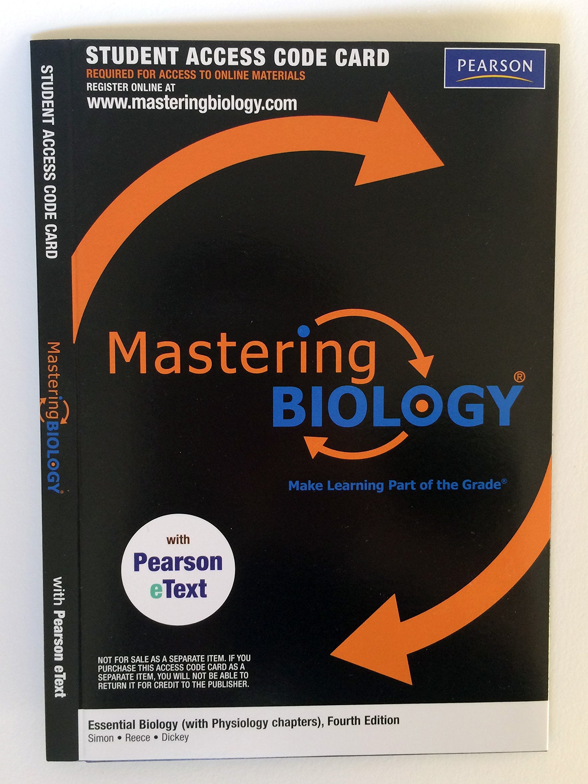 Mastering Biology™ Student Access Kit with Pearson eText for Essential Biology (with Physiology chapters) (ME component) book