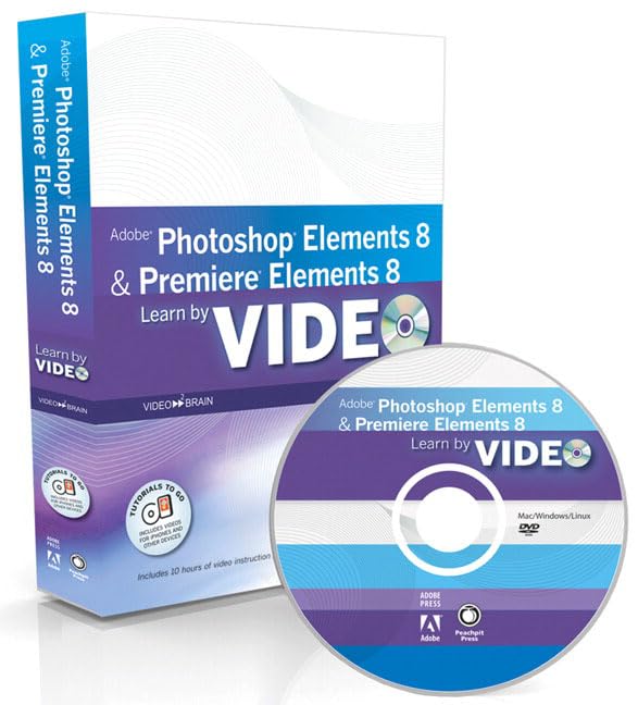 Product Image: Learn Adobe Photoshop Elements 8 and Adobe Premiere Elements 8 by Video
