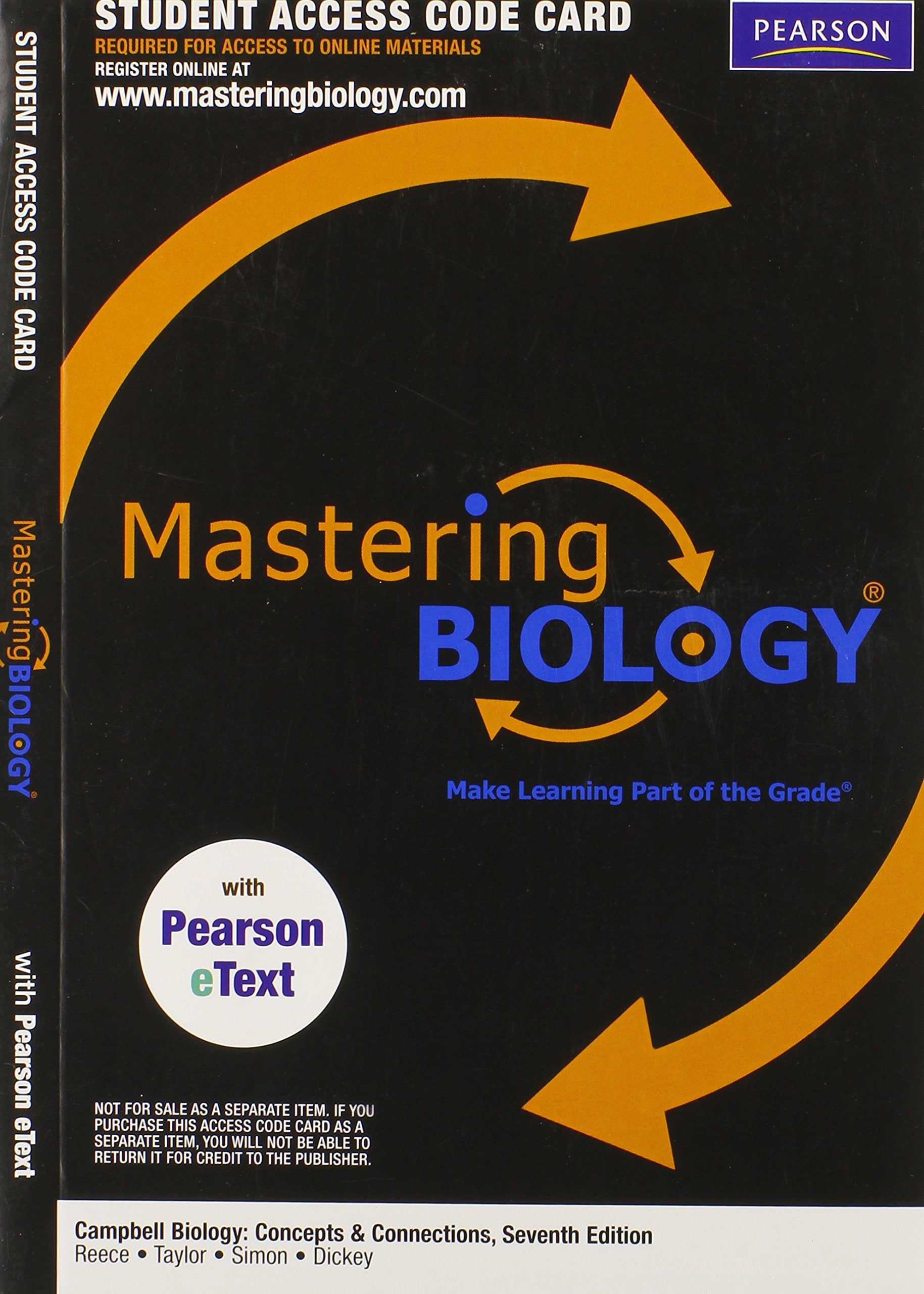 Mastering Biology with Pearson eText -- Valuepack Access Card -- for Campbell Biology: Concepts & Connections (ME component) Natural Sciences