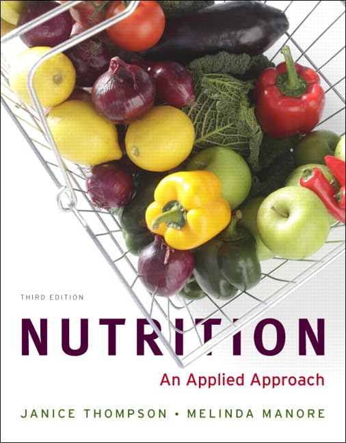 Nutrition: An Applied Approach: An Applied Approach with 2010 Dietary Guidelines, DRIs and MyPlate Update Study Card Medicine