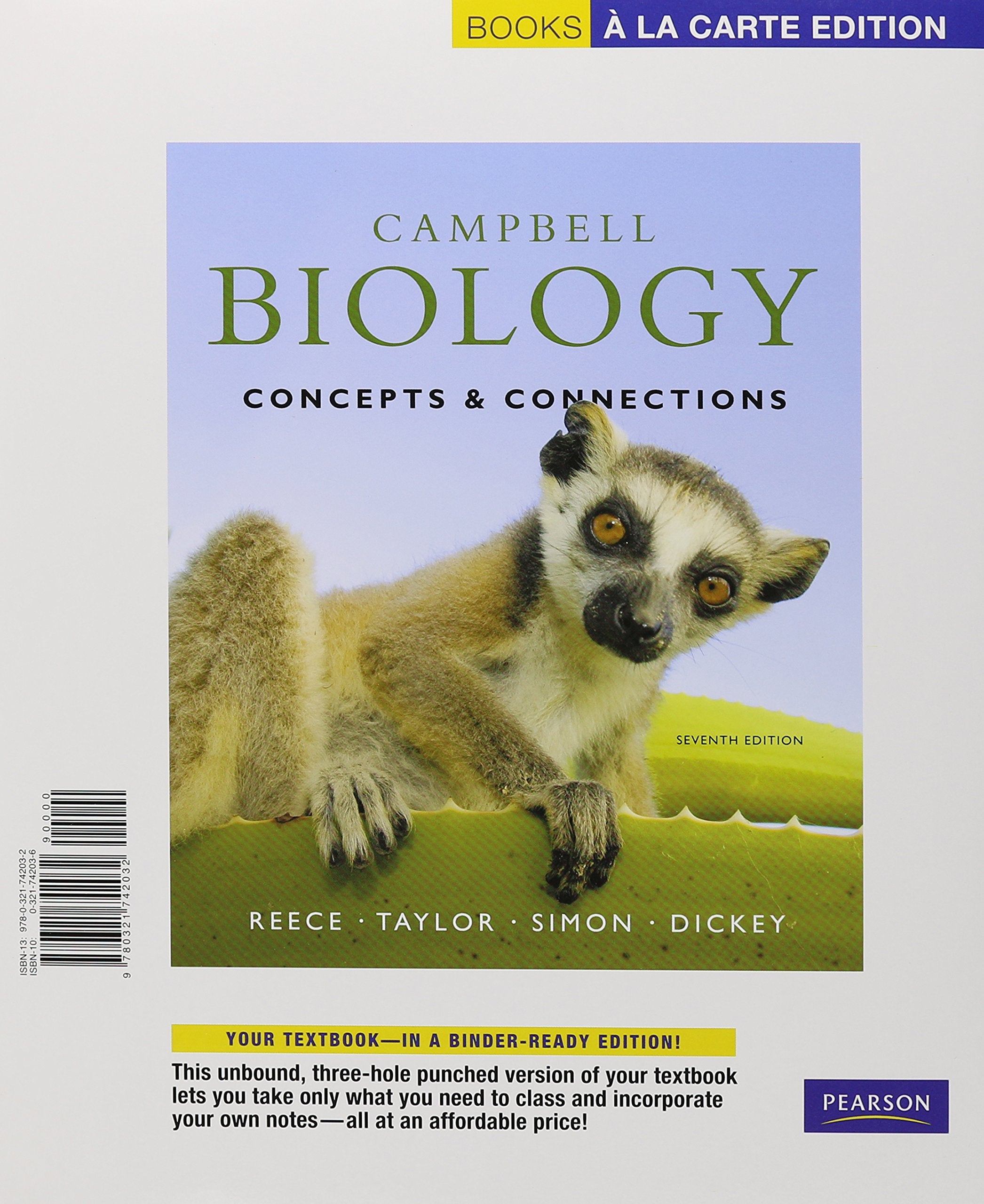 Campbell Biology: Concepts & Connections, Books a La Carte Edition- Plus Modified Masteringbiology With Pearson Etext Access Card Valuepack Natural Sciences