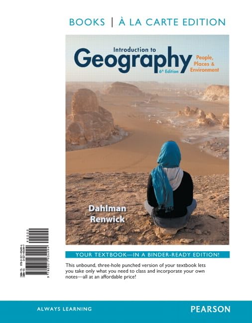 Introduction to Geography: People, Places & Environment Geology & Geography