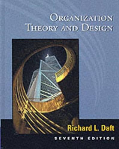 Organization Theory and Design Business, Finance & Career Books