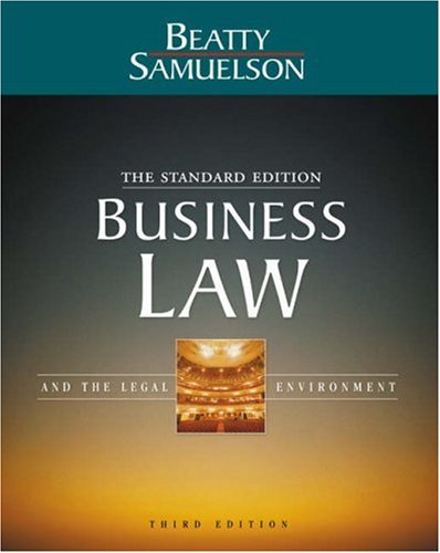 Business Law and the Legal Environment With Infotrac/Standard book