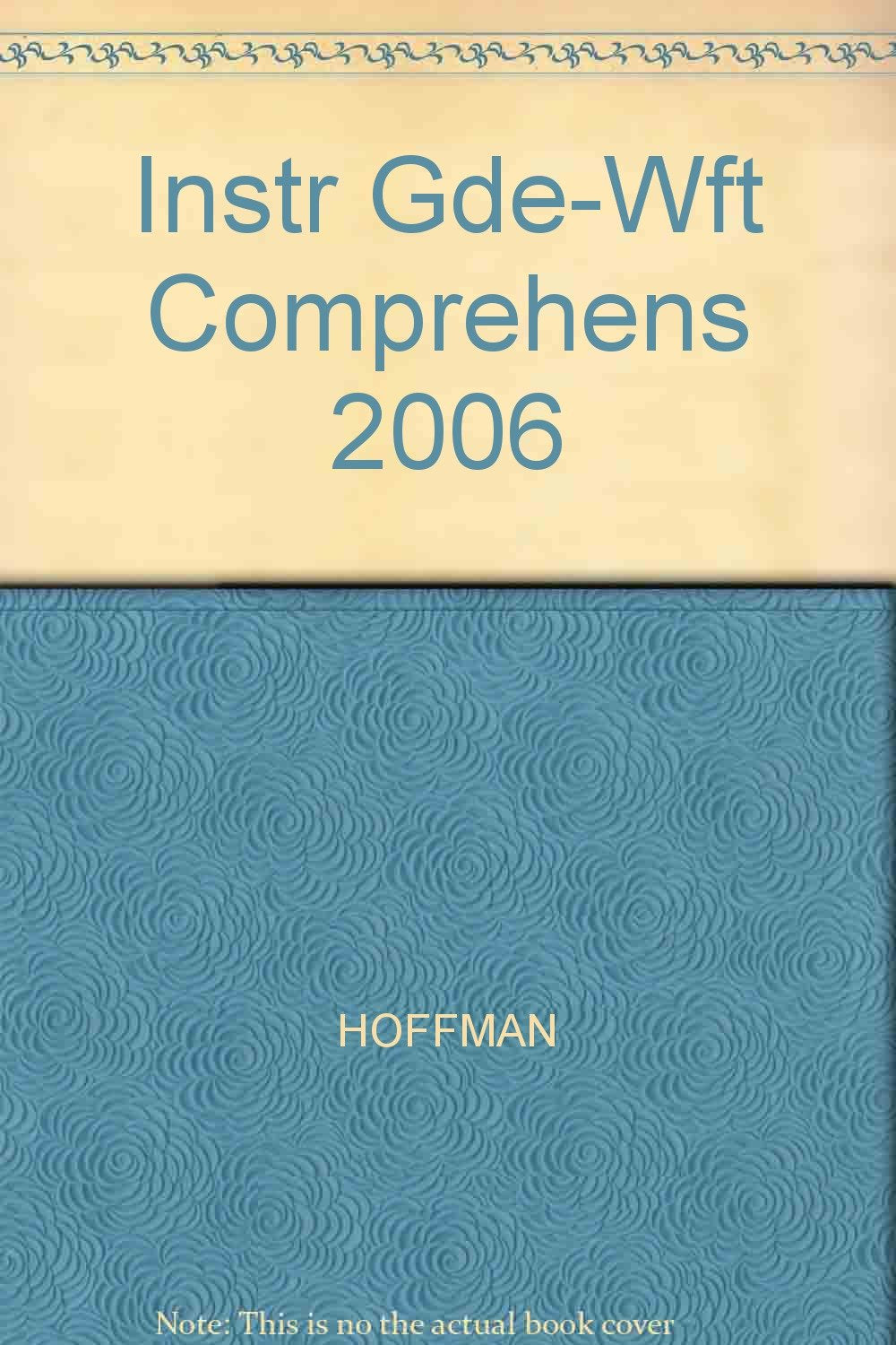 Instr Gde-Wft Comprehens 2006 Books