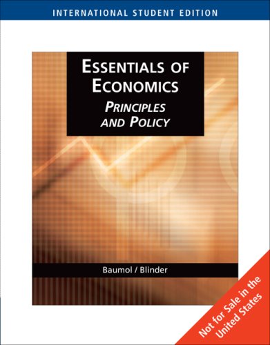 Essentials of Economics: Principles and Policy book