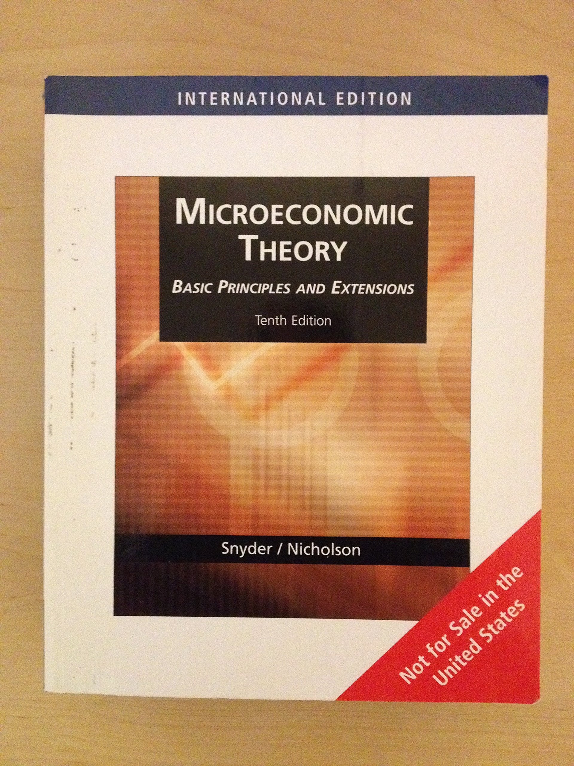 Product Image: Microeconomic Theory: Basic Principles and Extensions: With Economic Applications and Infotrac