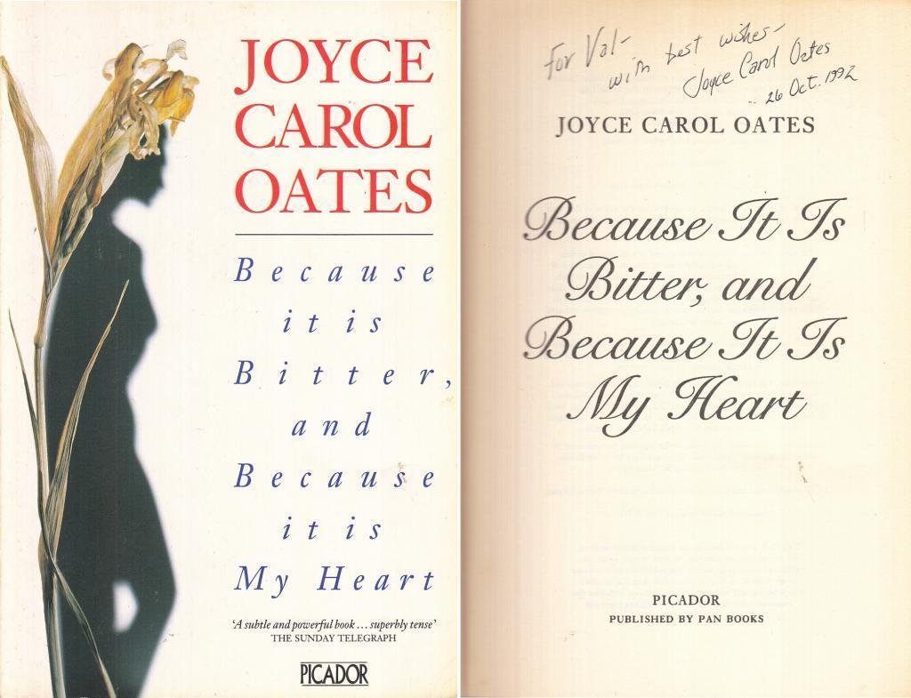 Because it is Bitter and Because it is My Heart Contemporary literature