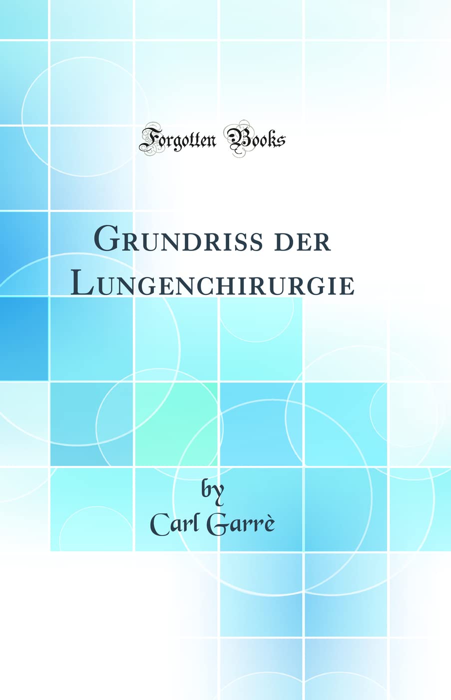 Grundriss der Lungenchirurgie (Classic Reprint) Medicine