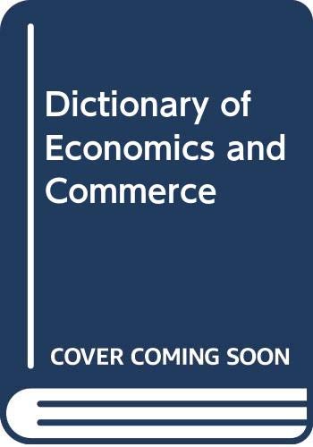 Dictionary of Economics and Commerce book
