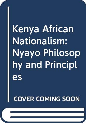 Kenya Africn.Nationalism Hc Books