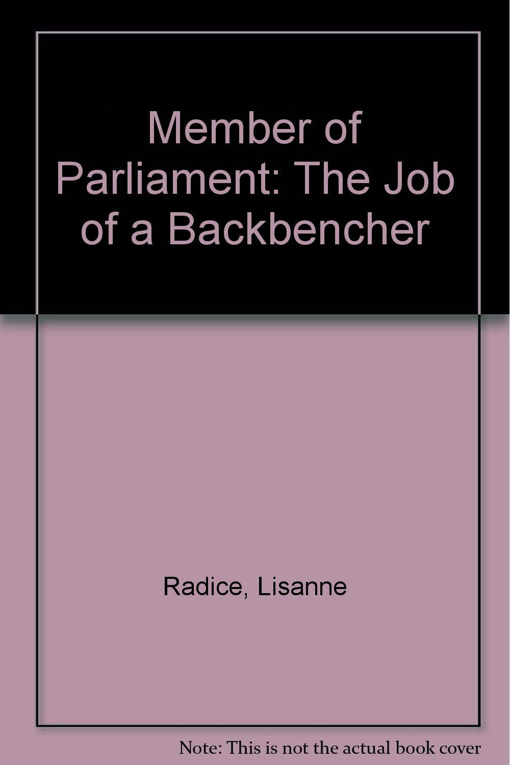 Member of Parliament: The Job of a Backbencher Politics & History