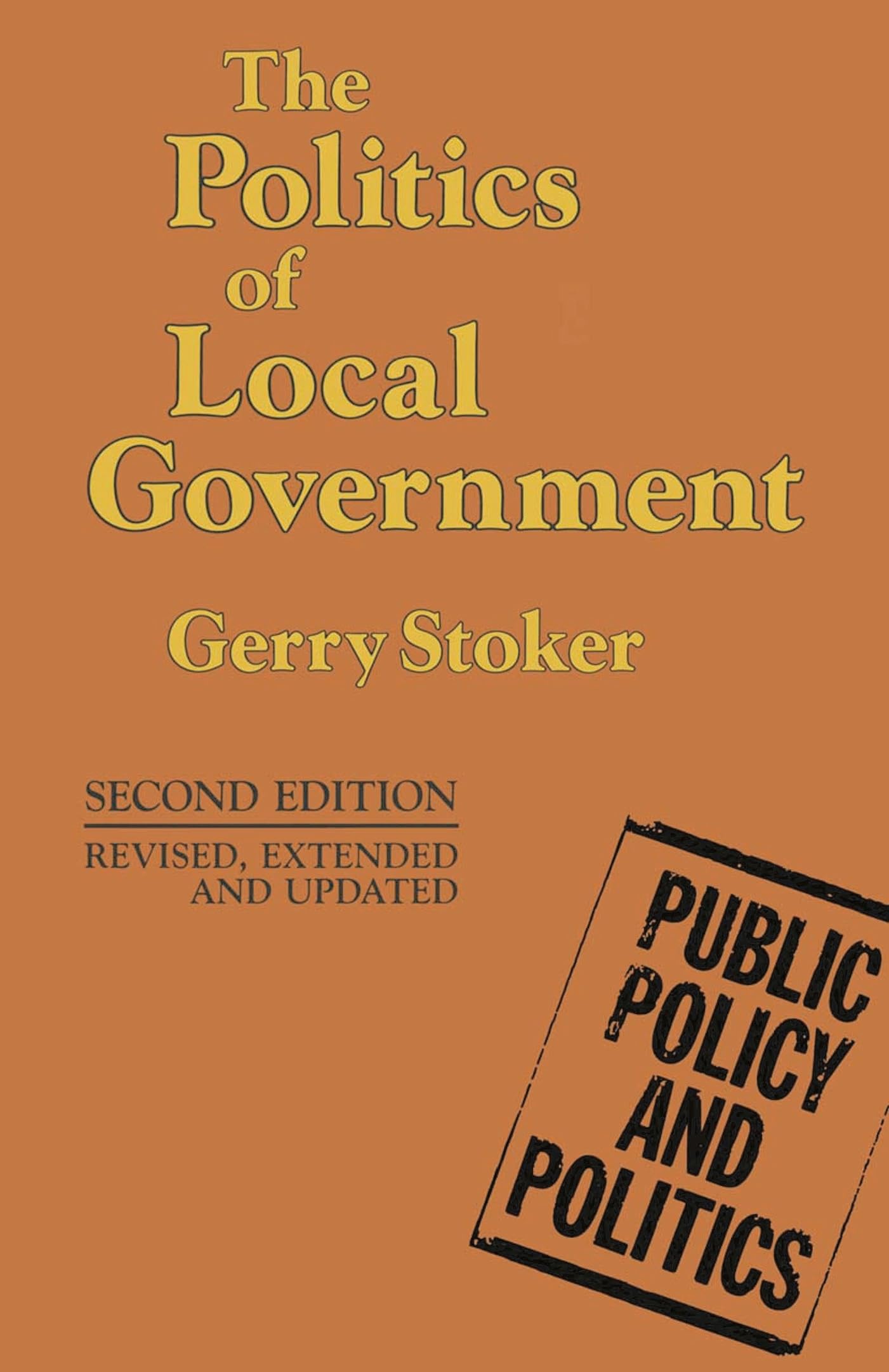 The Politics of Local Government Law