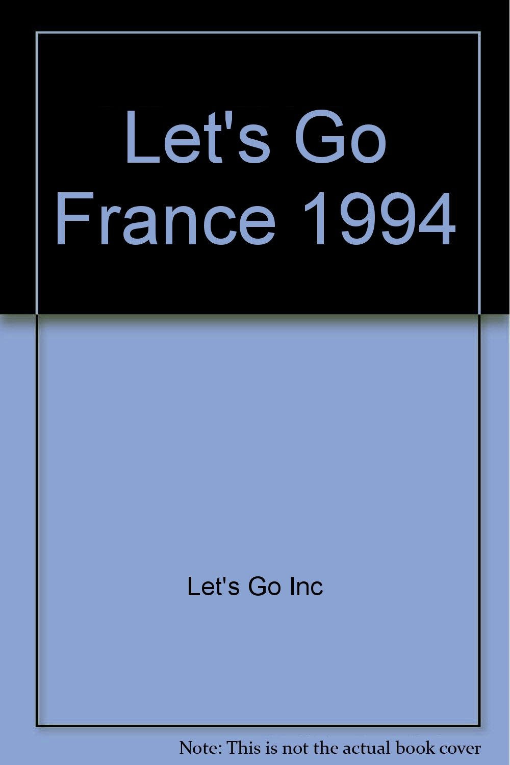 Let's Go France 1994 book