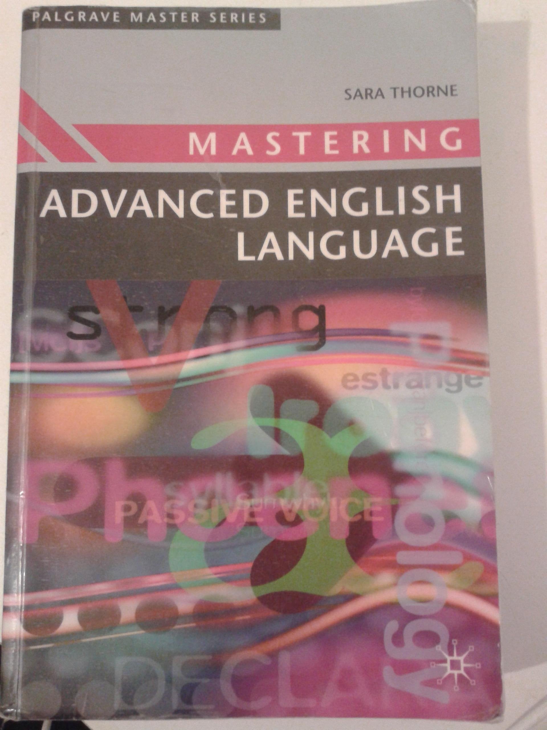 Product Image: Mastering Advanced English Language (Palgrave Master Series)