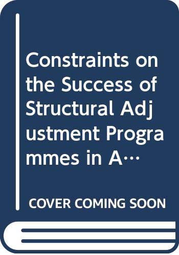 Constraints on the Success of Structural Adjustment Programmes in Africa Business, Finance & Career