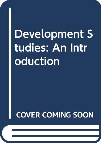 Development Studies: An Introduction Social Sciences