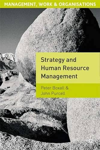 Strategy and Human Resource Management (Management, Work and Organisations) Business, Finance & Career