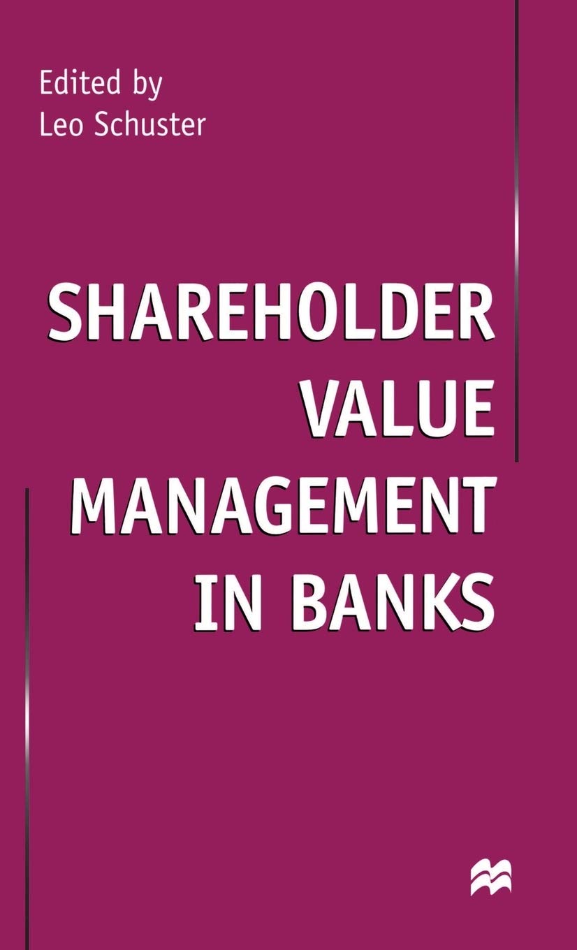 Product Image: Shareholder Value Management in Banks