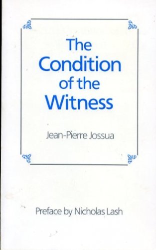 Condition of the Witness book