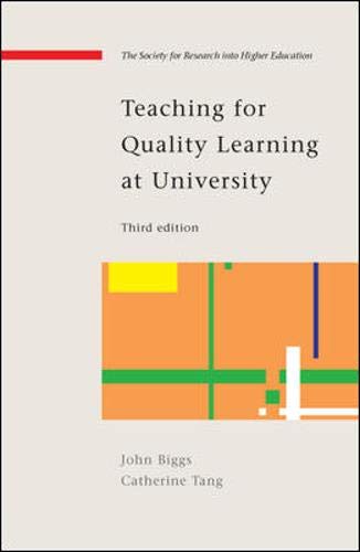 Teaching for Quality Learning at University: What the Student Does (Society for Research into Higher Education) Education & Training