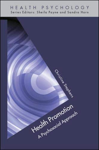 Health Promotion: A Psychosocial Approach (Health Psychology) Medicine