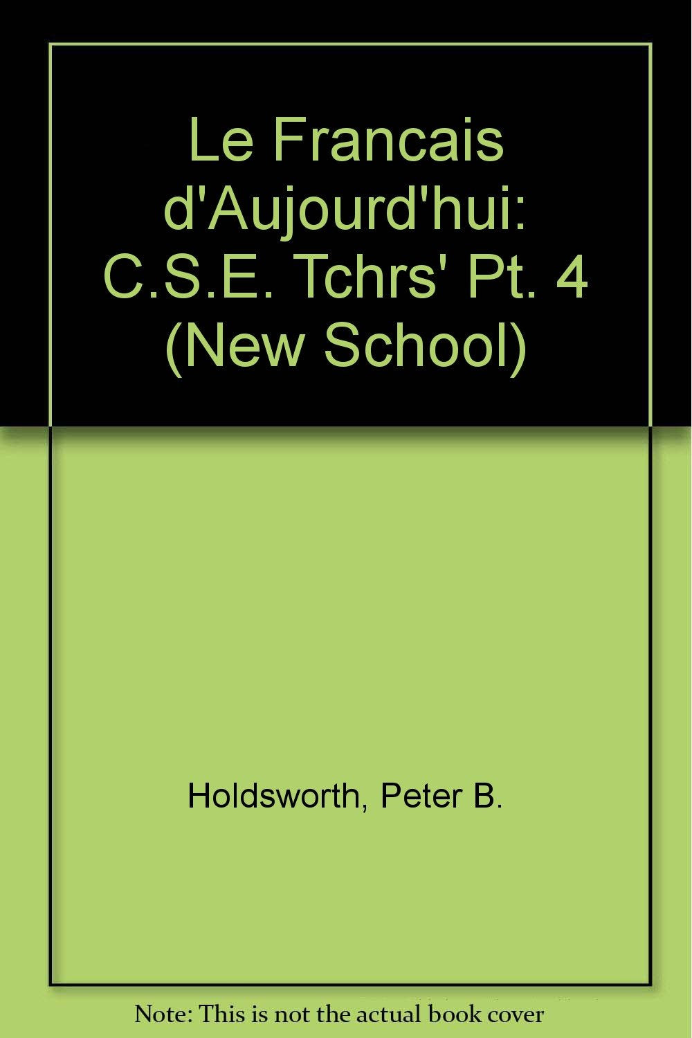 Product Image: C.S.E. Tchrs' (Pt. 4) (New School S.)