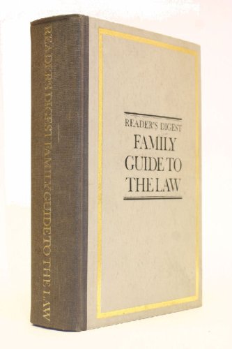 READER'S DIGEST FAMILY GUIDE TO THE LAW Books
