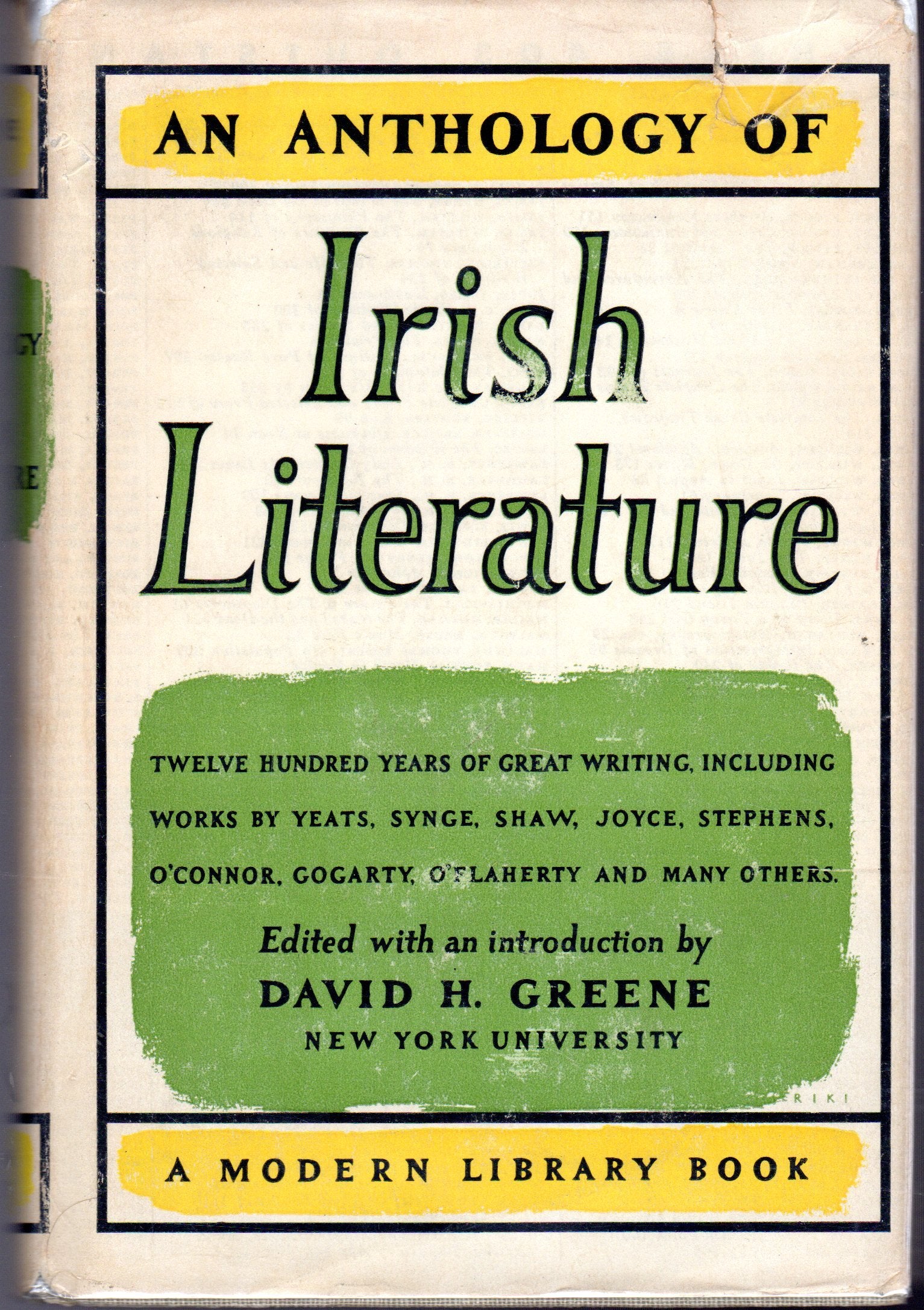 Anthology of Irish Literature Books