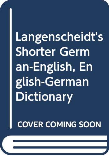 Langenscheidt's Shorter German-English, English-German Dictionary Social Sciences