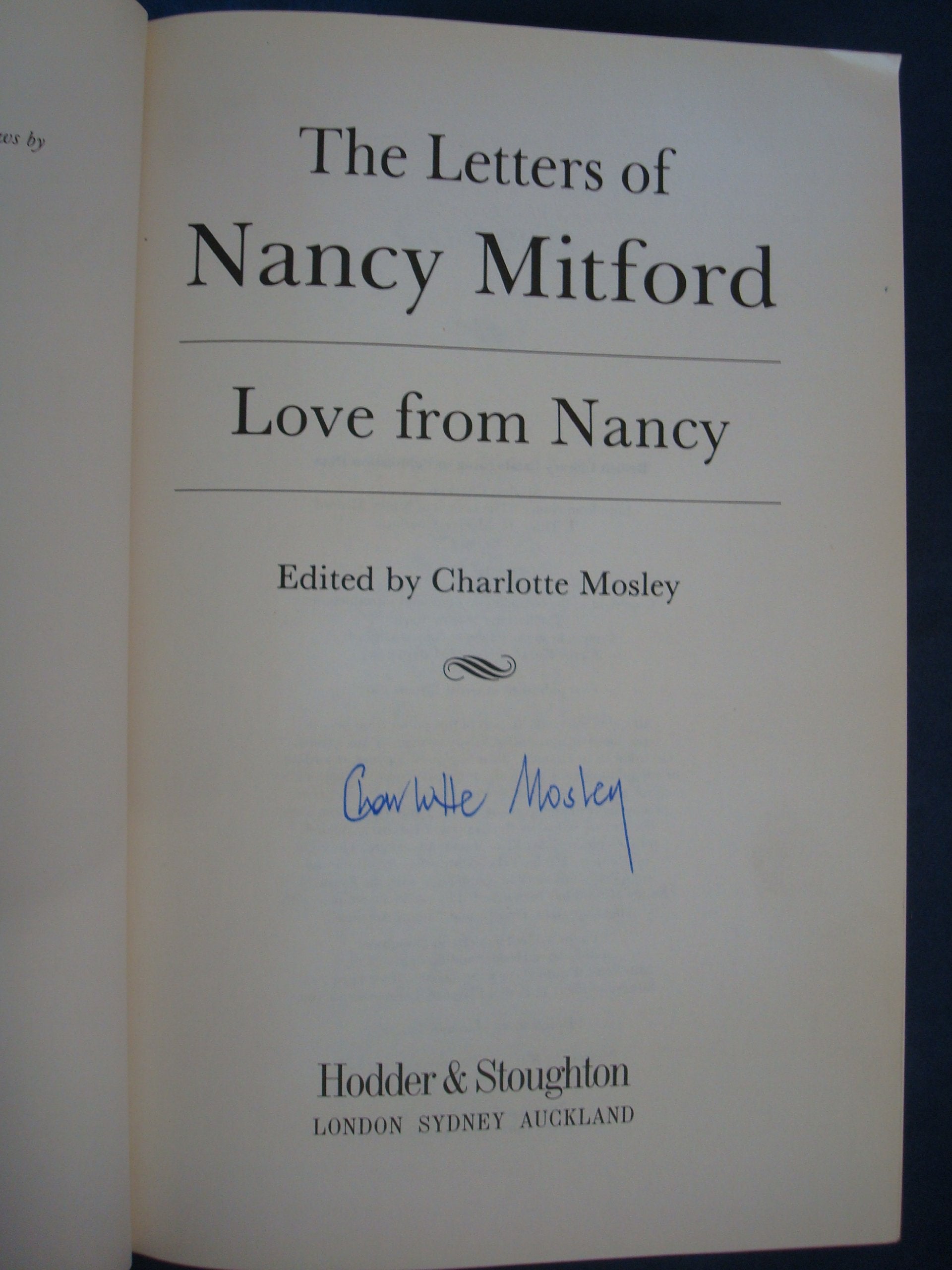 Love from Nancy: The Letters of Nancy Mitford Contemporary literature
