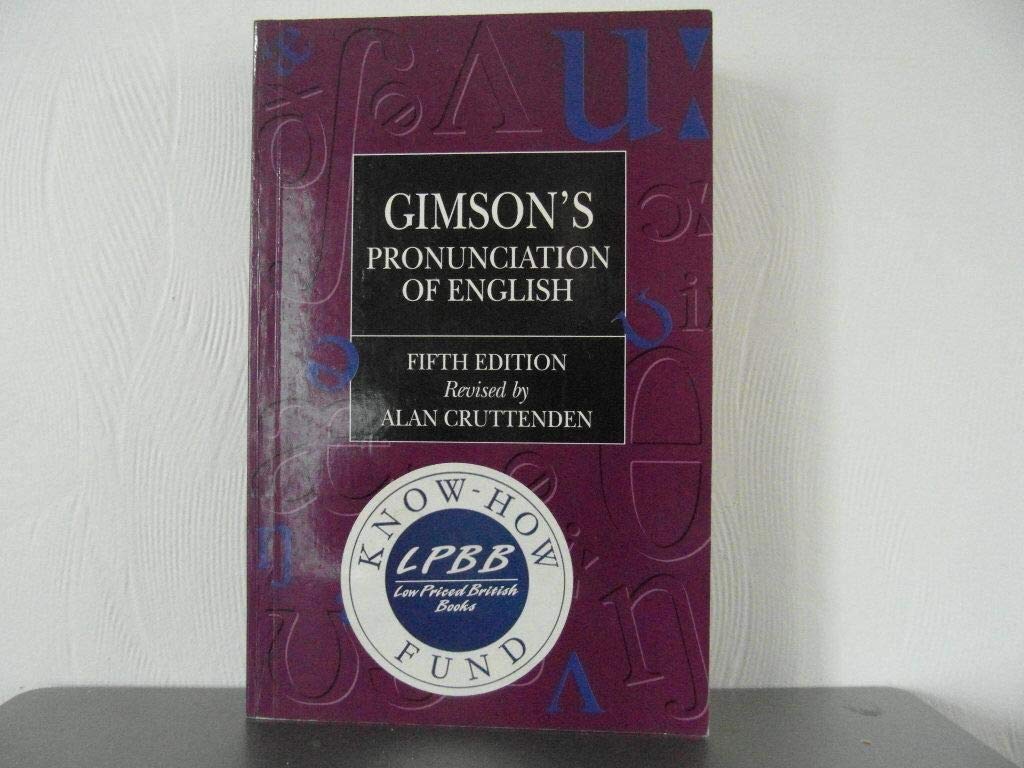 GIMSON'S PRONUNCIATION OF ENGLISH 5TH EDITION HARDBACK Books