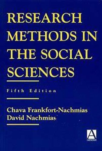 Research Methods in the Social Sciences Natural Sciences