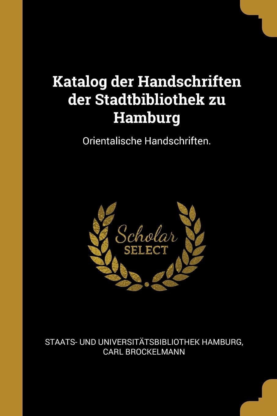 Katalog der Handschriften der Stadtbibliothek zu Hamburg: Orientalische Handschriften. Politics & History
