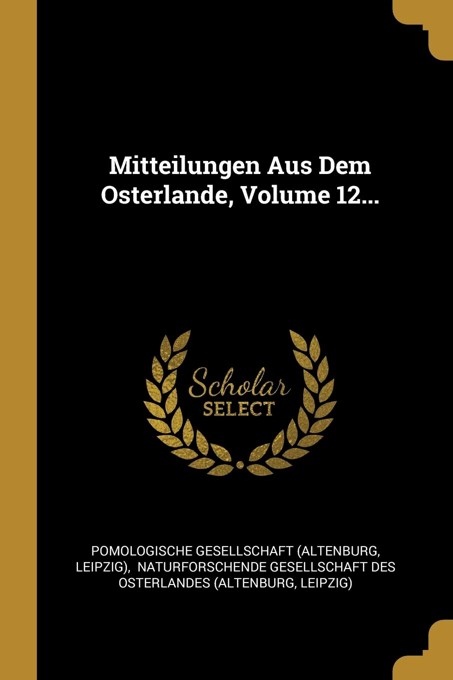 Mitteilungen Aus Dem Osterlande, Volume 12... Politics & History