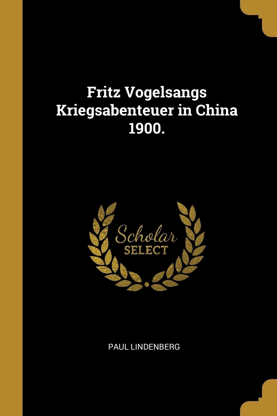 Fritz Vogelsangs Kriegsabenteuer in China 1900. Foreign Languages ​​& Dictionaries