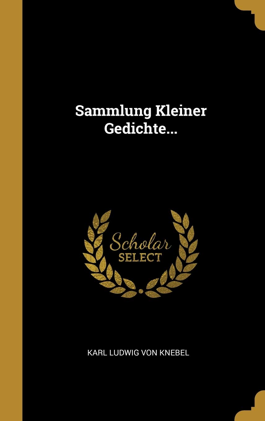Sammlung Kleiner Gedichte... Politics & History